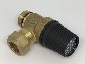 Säkerhetsventil 1/2" 3 Bar