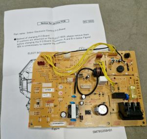 Kretskort innedel til Mitsubishi MSZ-HR25VF-E2
