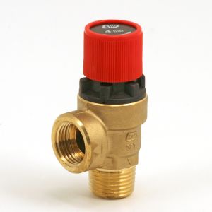 059C. Sikkerhetsventil 1/2 &quot;4 bar rød