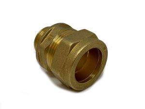 Rett kobling 22xR15 klemring x utvendig gjenge 2-pakning