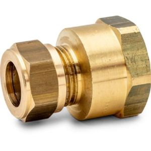 Rak koppling 22mm kläm x R20 invändig gänga