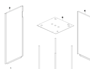 003A. Panelplate venstre side for IVT Greenline og Bosch