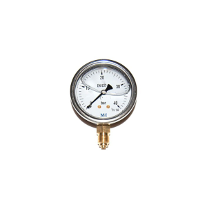 Manometer 40 Bar Væskefylt
